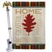 Breeze Decor Home Be Grateful 2-Sided Polyester 40 x 28 in. Flag Set in Red | 40 H x 28 W x 4 D in | Wayfair BD-HA-HS-113079-IP-BO-02-D-US18-WA