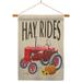 Breeze Decor Hay Rides 2-Sided Polyester 40 x 28 in. Flag Set in Brown | 40 H x 28 W x 1 D in | Wayfair BD-HA-HS-113075-IP-BO-03-D-US18-WA