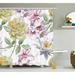 Ophelia & Co. Leia Rose Petals Sakura Lily Flowers Blooms Romance Florets Design Single Shower Curtain Polyester | 69 H x 105 W in | Wayfair
