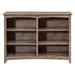 Foundry Select Malani 36" H Solid Wood Classic Bookcase Wood in Gray | 36 H x 49.75 W x 12.875 D in | Wayfair 7750D9717D7E4BAE91EA5FB4C0920163