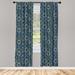 East Urban Home Semi-Sheer Rod Pocket Curtain Panels Polyester | 95 H in | Wayfair 48CA052C896E458FBE20BD17F9875FDF