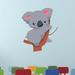 Zoomie Kids Cute Baby Koala Adorable Cartoon Wall Decal Vinyl in Gray | 20 H x 12 W in | Wayfair 651D104DA3FB4D8FA6D81681EA58D776