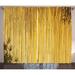 East Urban Home Bamboo/Flower Floral Semi-Sheer Rod Pocket Curtain Panels Polyester in Brown | 108 H in | Wayfair 9B6233DB5C4D464085C414DF29803C52