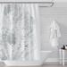 Ebern Designs Akshpaat Abstract Single Shower Curtain Polyester in Gray | 74 H x 71 W in | Wayfair 27CD1166458B4F0F8328D4366D091F69