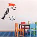 Zoomie Kids Cute Owl Cartoon Wall Decal Vinyl in Black/Orange/White | 20 H x 18 W in | Wayfair 4D708525528F4409A130A8EAD7026A00