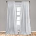 East Urban Home Grey & White Window Curtains, Chevron Pattern Zigzag Geometrical Arrow Lines Stripes Abstract Print | 63 H in | Wayfair