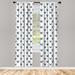 East Urban Home Dog Semi-Sheer Rod Pocket Curtain Panels Polyester | 95 H in | Wayfair DA91F6198D6C4589BF03801F936495C1