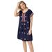 Plus Size Women's Playa Shift Dress by ellos in Navy (Size 30/32)