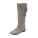 Extra Wide Width Women's The Pasha Wide-Calf Boot by Comfortview in Slate Grey (Size 7 1/2 WW)