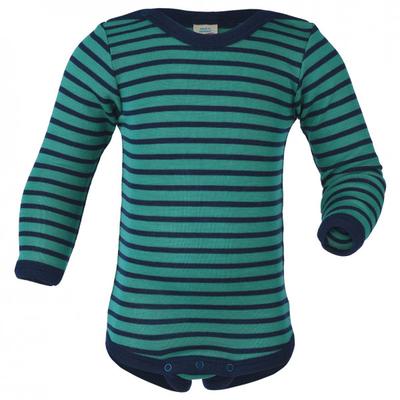 Engel - Baby Body L/S mit Druckknöpfen geringelt Gr 50/56 blau/türkis Image