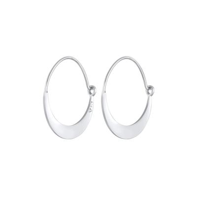 Elli - Elli Ohrringe Creolen Ohrhänger Geo Look Basic 925 Silber 1 ct Damen Image