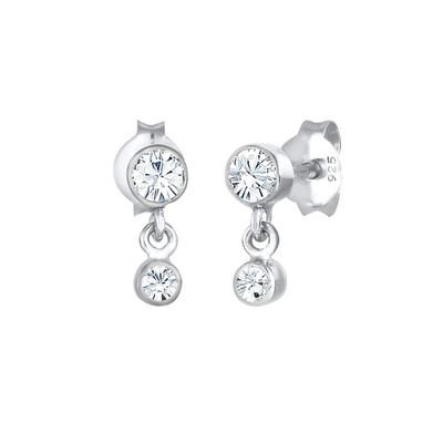 Elli - Ohrhänger Kristalle 925 Sterling Silber Ohrringe 1 ct Damen