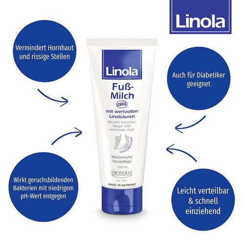 Linola – Fuß-Milch Fußcreme 0.1 l