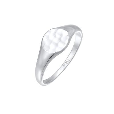 Elli Siegelring Royal Hammerschlag Trend 925 Silber 56 Damen Image