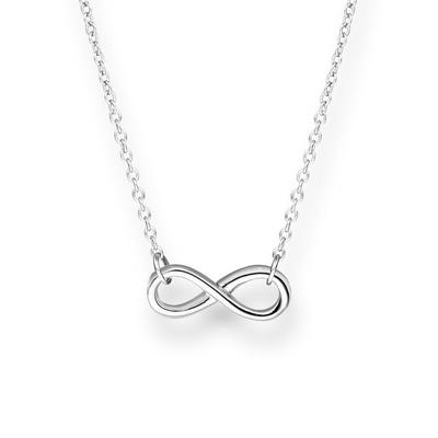 Glanzstücke München - Halskette Infinity Sterling Silber in Gelbgold Ketten 1 ct Damen