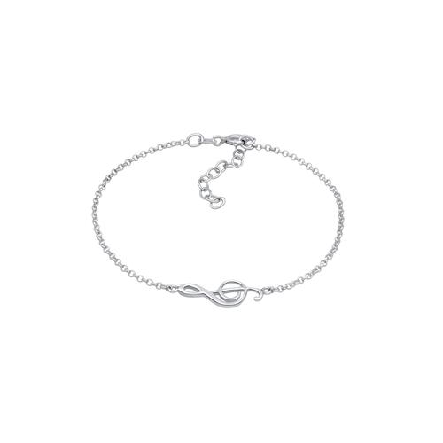 Elli - Notenschlüssel Musik Note Trend 925 Silber Armbänder & Armreife 1 ct Damen