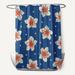 Bay Isle Home™ Polyester Hibiscus Blooms Floral Single Shower Curtain Polyester in Blue | 73 H x 70 W in | Wayfair BAYI5705 34521271