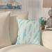 Bay Isle Home™ Shibori Stripe Geometric Throw Pillow Cover & Insert Polyester/Polyfill blend in Green/Blue | 18 H x 18 W x 7 D in | Wayfair