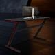 Inbox Zero Ergonomic Gaming Desk Wood/Metal in Black/Brown | 29.5 H x 47.3 W x 23.6 D in | Wayfair 0AC4D73F683F47539B2AD64E08ED9DE0
