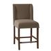 Fairfield Chair Dora Counter & Bar Stool Wood/Upholstered in Gray/Blue/Brown | 46 H x 20.5 W x 25 D in | Wayfair 6018-07_8789 91_Walnut