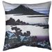 World Menagerie Dawn at Isawa in Kai Province Floor Pillow Polyester/Polyfill/Synthetic in Indigo | 26 H x 26 W in | Wayfair