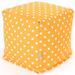 Isabelle & Max™ Aalin Pouf Outdoor Ottoman w/ Cushions in Orange/Gray/Yellow | 17 H x 17 W x 17 D in | Wayfair VVRO3369 29496222