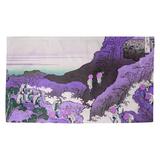 Indigo 39 x 0.25 in Area Rug - World Menagerie Climbing on Mt. Fuji Purple Area Rug Polyester | 39 W x 0.25 D in | Wayfair