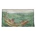 World Menagerie Boat Among the Lily Pads Pillow Sham Polyester in Green | 23 H x 31 W in | Wayfair C7191C2B8DC3426EAA166D4B82CE73F6