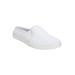 Extra Wide Width Women's The Camellia Slip On Sneaker Mule by Comfortview in White (Size 9 1/2 WW)