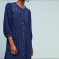 Anthropologie Dresses | Anthropologie Dubois Tunic Top | Color: Blue | Size: 4