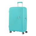 American Tourister Soundbox - Spinner L Expandable Suitcase, 77 cm, 97/110 Litre, Blue (Poolside Blue)