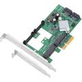 Bematik - PCIe-Karte für SATA3 sataiii mSATA PCIexpress 2 SATA-Anschlüsse + 2mSATA Anschlüsse