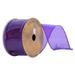Vickerman 657454 - 2.5"x10Yd Purple Transparent PVC Ribbon (Q201756) Purple Colored Christmas Ribbons