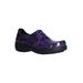 Wide Width Women's Bind Slip-Ons by Easy Works by Easy Street® in Purple Hearts Patent (Size 8 1/2 W)