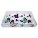 Nicolette Mayer Butterflies Vanity Tray Plastic/Acrylic in Pink/Blue/Yellow | 2 H x 7.75 W in | Wayfair BUTTERFLIESACRYLICVANITYTRAY12.25X7.75