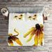 East Urban Home Flower Microfiber Farmhouse Coverlet/Bedspread Set Microfiber in Yellow | Queen Bedspread + 2 Shams | Wayfair