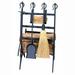 Loon Peak® Sanford 5 Piece Iron Fireplace Tool Set Iron in Gray | 31 H x 16 W x 12 D in | Wayfair 1C516727515A4E3D8623041F28D16B83