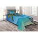 East Urban Home Hypnotic Sky Microfiber Coastal Coverlet/Bedspread Set Microfiber in Blue/Green | Twin Bedspread + 1 Sham | Wayfair