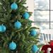 Three Posts™ Holiday Décor Ball Ornament Plastic in Green/Blue | 3 H x 3 W x 3 D in | Wayfair 7061FF35DD5E4AB2875BA6652B5F50B3
