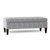 Red Barrel Studio® Congaree Upholstered Flip Top Storage Bench Upholstered in Gray | 18 H x 48 W x 21 D in | Wayfair