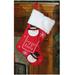 Northlight Seasonal 19" Red & White Embroidered Snowmen Letter to Santa Christmas Stocking Polyester in Red/White | 18 H x 12 W in | Wayfair