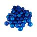 Northlight Seasonal 24ct Lavish Shatterproof 4-Finish Christmas Ball Ornaments 2.5" (60mm) Plastic in Blue | 2.5 H x 2.5 W x 2.5 D in | Wayfair