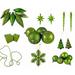 Northlight Seasonal Club 125ct Shatterproof 4-Finish Christmas Ornaments Plastic in Green | 5.5 H x 1.5 W x 1.5 D in | Wayfair NORTHLIGHT N512513