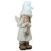 Northlight Seasonal 19.75" White & Beige Winter Girl Angel w/ Star Christmas Table Top Figure Plastic | 19.75 H x 8 W x 6.5 D in | Wayfair 32275539