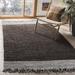 Brown/Gray 108 x 72 x 0.25 in Area Rug - Dakota Fields Exley Flatweave Grey/Dark Brown Area Rug Leather/Cotton | 108 H x 72 W x 0.25 D in | Wayfair