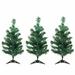 Northlight Seasonal Set of 3 LED Lighted Christmas Tree Driveway or Pathway Markers Outdoor Decorations Plastic | 24 H x 75 W x 12 D in | Wayfair