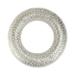 Northlight Seasonal Silver & Clear Beaded Artificial Christmas Wreath - 20-Inch Unlit, Metal in Gray | 20 H x 20 W x 2.5 D in | Wayfair 32636967