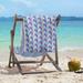 Brayden Studio® Classic Skyscrapers Beach Towel Polyester/Cotton Blend in Indigo | Wayfair 98CAAFA364824995A2105C16BB3D1753