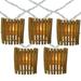 Northlight Seasonal 10-Count Brown Tropical Bamboo Outdoor Patio String Light Set 7.25ft Wire in White | 7.75 H x 2.5 W x 9.5 D in | Wayfair