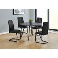 "Dining Table / 48"" Round / Small / Kitchen / Dining Room / Metal / Laminate / Black / Contemporary / Modern - Monarch Specialties I 1153"